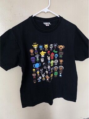 BAPE A Bathing Ape Baby Milo A to Z T-Shirt Black